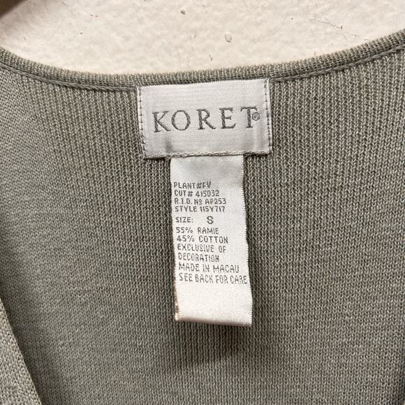 VTG Koret Embroidered Spring Floral Vest Size Small - Picture 3 of 5